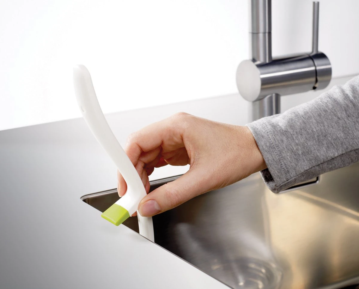 Joseph Joseph Afwasborstel Met Gootsteensteun - Edge - Antraciet 3 Joseph Joseph Afwasborstel Met Gootsteensteun - Edge - Antraciet - Afbeelding 3