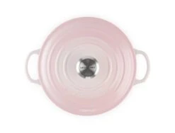 Le Creuset Braadpan Signature - Marmite - Shell Pink - ø 24 Cm / 3.1 Liter -Keuken Kwaliteitswinkel le creuset braadpan marmite shell pink 24cm 1