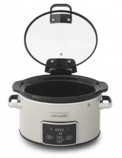 Crockpot Slowcooker - Digitaal - 3.5 Liter - CR060 -Keuken Kwaliteitswinkel slowcooker beige 2