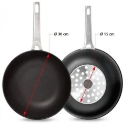 Valira Wokpan Aire - ø 30 Cm - Standaard Anti-aanbaklaag 6 Valira Wokpan Aire - ø 30 Cm - Standaard Anti-aanbaklaag -Keuken Kwaliteitswinkel wokpan2
