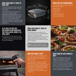 Witt Pizza Oven Etna Rotante - Op Gas Voor Buiten - Mat Grafiet - Voor ø 40 Cm Pizza's - Roterende Pizzasteen -Keuken Kwaliteitswinkel wp etna rotante ecom graphite 008